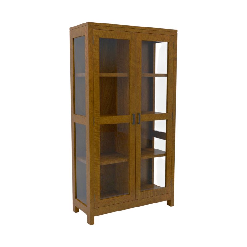 New York 2 Door Glass Display Cabinet IMG1