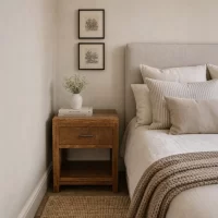 New York Bedside Table Open Shelf Styled IMG1