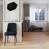 New York Chair Charcoal Honey Leg IMG1