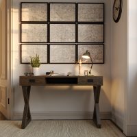 New York Cross Leg Desk 120cm Small AI 1
