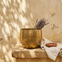 Planter Argo Brass Styled3