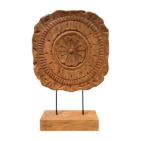 Round Carving On Base Natural IMG1