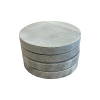 Round Grey Coasters Set 4 IMG1