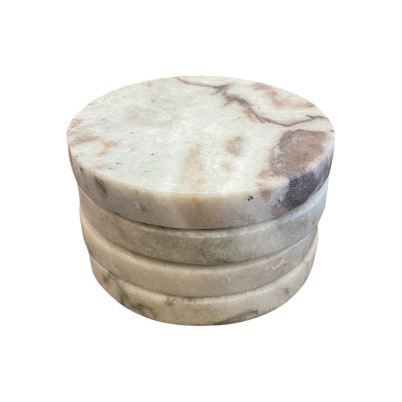 Round Onyx Coasters Set 4 IMG1