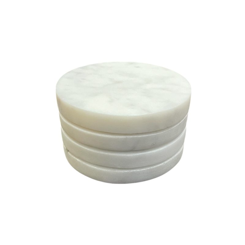 Round White Coasters IMG1