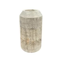 SORRENTO CARVED VASE Small ZO-2808-24BG IMG1