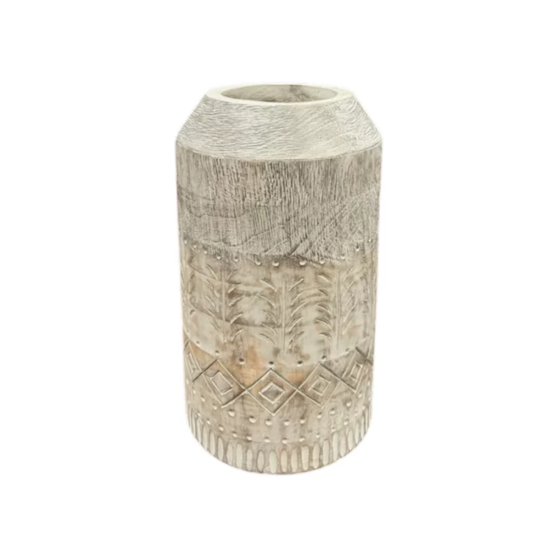 SORRENTO CARVED VASE Small ZO-2808-24BG IMG1
