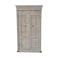 SR-0011 Kashmir Carved Cabinet Grey Wash IMG1