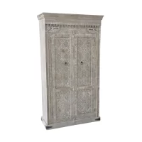 SR-0011 Kashmir Carved Cabinet Grey Wash IMG3