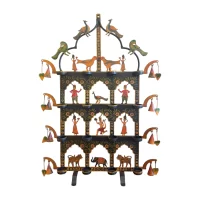 SR-0092 Indian Decor Rajasthani iron Toran Candle Stand IMG1