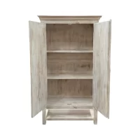 SR-022 Carved Indian Arch Cabinet White Washed IMG2