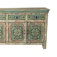 SR-0648 Jaipur Indian Painted Timber Sideboard IMG2