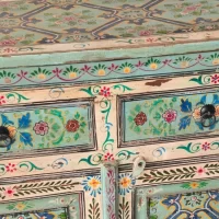 SR-0648 Jaipur Indian Painted Timber Sideboard IMG4