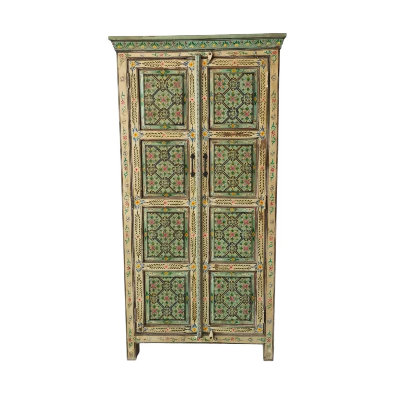 SR-13320 Jaipur Indian Painted Timber Cabinet IMG1