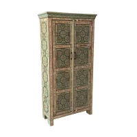 SR-13320 Jaipur Indian Painted Timber Cabinet IMG2