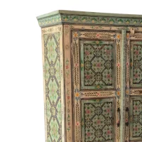 SR-13320 Jaipur Indian Painted Timber Cabinet IMG3