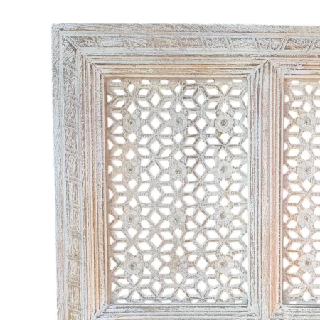 SR-1406 Indian CARVED WALL PANEL 4 SQUARES 75x105 IMG2