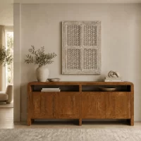 SR-1406 Indian CARVED WALL PANEL 4 SQUARES 75x105 Styled IMG1