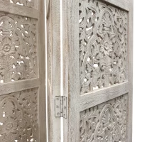 SR-6822 CARVED TIMBER FOLDING SCREEN 180 X 180 IMG3
