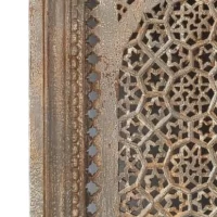 SR-9960 Indian Carved Arch Grey Washed Wall Panel IMG3