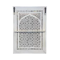 SR-9960 Indian Carved Arch Grey Washed Wall Panel IMG4