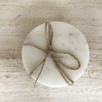 Shack round marble coaster 2