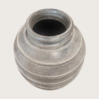 Spiral Black Terracotta Vase IMG3