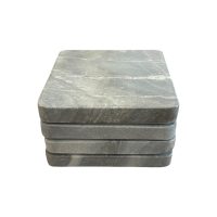Square Grey Coasters Set 4 IMG1