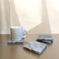 Square Grey Coasters Set 4 IMG3