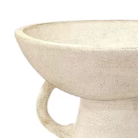 Triton Terracotta Antique White Pedestal Bowl IMG2