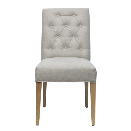 Shack Valentina Upholstered Dining Chair Shell Natural Leg - front
