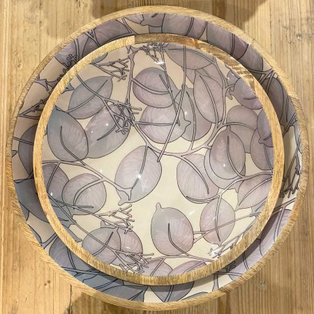 WD-2085-Blue-Leaves-Bowl-Wooden-1
