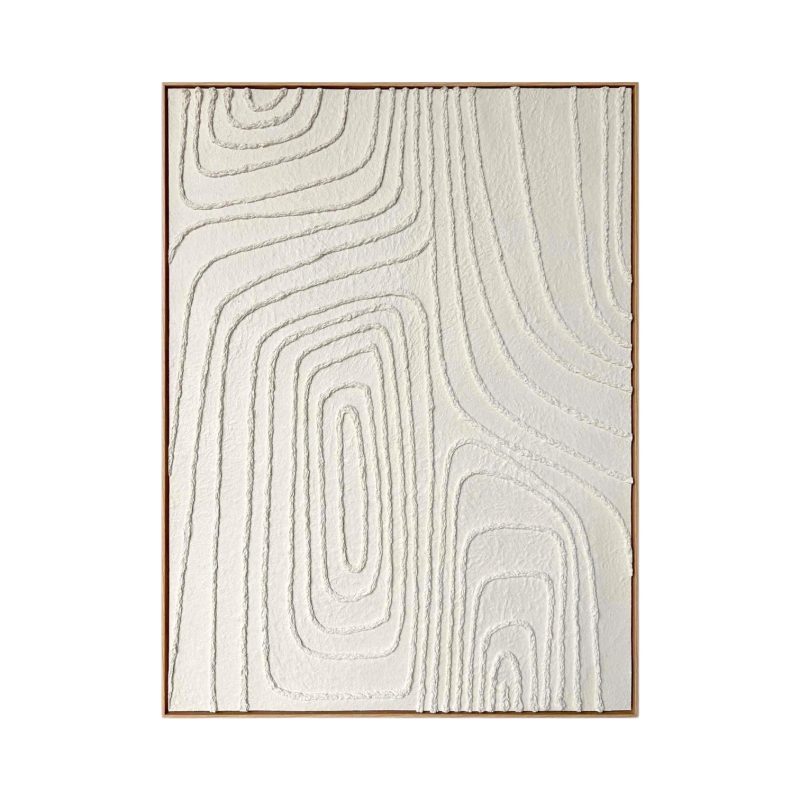 White Contour A Wall Art 75 x 100cm IMG3 White Contour A Wall Art 75 x 100cm IMG3