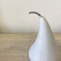 White Marble Pear Large 2