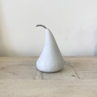 White Marble Pear Large