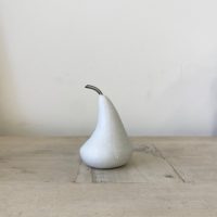 White Marble Pear Small