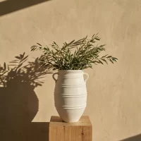 White Mediterranean Pot Smal