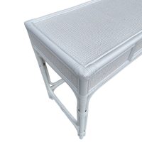 White Raffles Rattan Console Desk IMG3