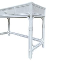 White Raffles Rattan Console Desk IMG5
