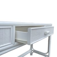 White Raffles Rattan Console Desk IMG7