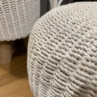 White Round Ottoman IMG2