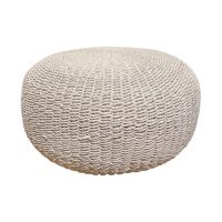 White Round Ottoman IMG3