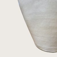 White Terracotta Pot Rattan Handle IMG5