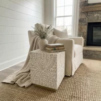 Wisteria Capiz Square Side Table