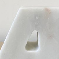 marble A-Z bookends close up 2