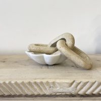 travertine link marble bowl